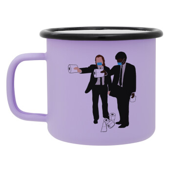 Pulp Fiction 3 meter away, Κούπα Μεταλλική εμαγιέ ΜΑΤ Light Pastel Purple 360ml