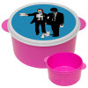 Pulp Fiction 3 meter away, ΡΟΖ παιδικό δοχείο φαγητού (lunchbox) πλαστικό (BPA-FREE) Lunch Βox M16 x Π16 x Υ8cm