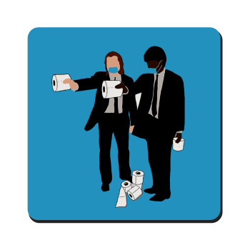 Pulp Fiction 3 meter away, Τετράγωνο μαγνητάκι ξύλινο 9x9cm