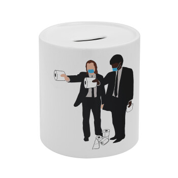 Pulp Fiction 3 meter away, Κουμπαράς πορσελάνης με τάπα