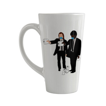 Pulp Fiction 3 meter away, Κούπα κωνική Latte Μεγάλη, κεραμική, 450ml