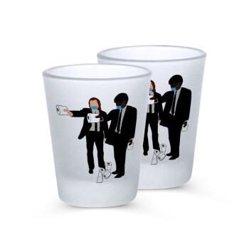 Pulp Fiction 3 meter away, Σφηνοπότηρα γυάλινα 45ml του πάγου (2 τεμάχια)