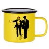Metallic enamel MATT Yellow cup 360ml