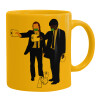 Ceramic coffee mug yellow, 330ml