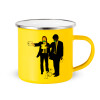 Yellow Enamel Metallic Cup 360ml
