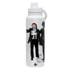 1L Stainless Steel Thermal Bottle with Phone Holder & Double Wall Insulation