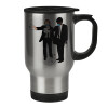 Κούπα ταξιδιού ανοξείδωτη με καπάκι, διπλού τοιχώματος (θερμό) 450ml