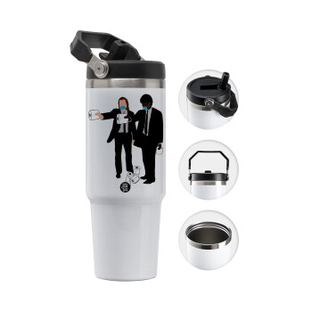 Pulp Fiction 3 meter away, Θερμός Ανοξείδωτο 30oz με χερούλι