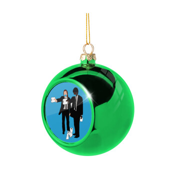 Pulp Fiction 3 meter away, Χριστουγεννιάτικη μπάλα δένδρου Πράσινη 8cm