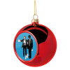 Pulp Fiction 3 meter away, Χριστουγεννιάτικη μπάλα δένδρου Κόκκινη 8cm