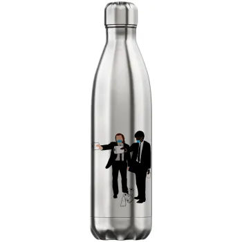 Pulp Fiction 3 meter away, Inox (Stainless steel) hot metal mug, double wall, 750ml