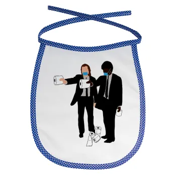 Pulp Fiction 3 meter away, Σαλιάρα μωρού αλέκιαστη με κορδόνι Μπλε