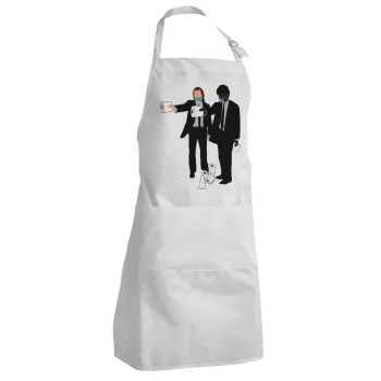 Pulp Fiction 3 meter away, Adult Chef Apron (with sliders and 2 pockets)