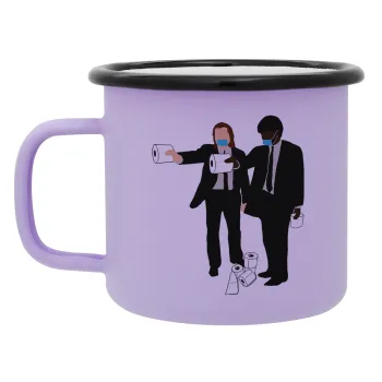 Pulp Fiction 3 meter away, Κούπα Μεταλλική εμαγιέ ΜΑΤ Light Pastel Purple 360ml