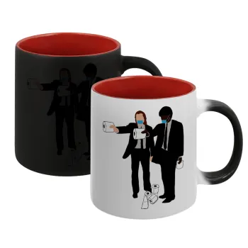 Pulp Fiction 3 meter away, Κούπα Μαγική εσωτερικό κόκκινο, κεραμική, 330ml που αλλάζει χρώμα με το ζεστό ρόφημα