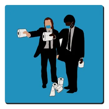 Pulp Fiction 3 meter away, Τετράγωνο μαγνητάκι ξύλινο 6x6cm