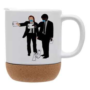 Pulp Fiction 3 meter away, Ceramic coffee mug Cork (MAT), 330ml