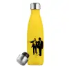 Μεταλλικό παγούρι θερμός Κίτρινος (Stainless steel), διπλού τοιχώματος, 500ml