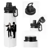 Metal water bottle with safety cap, aluminum 850ml
