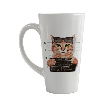 Cool cat, Κούπα κωνική Latte Μεγάλη, κεραμική, 450ml