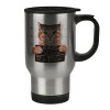 Κούπα ταξιδιού ανοξείδωτη με καπάκι, διπλού τοιχώματος (θερμό) 450ml