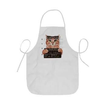 Cool cat, Ποδιά Σεφ ολόσωμη κοντή  Παιδική (44x62cm)