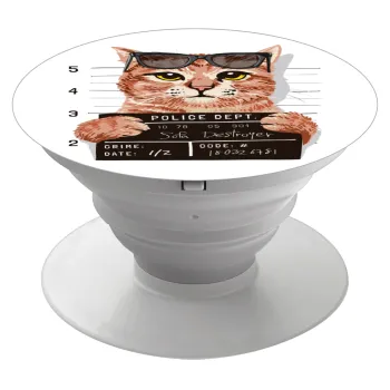 Cool cat, Phone Holders Stand  Λευκό Βάση Στήριξης Κινητού στο Χέρι