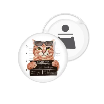Cool cat, Μαγνητάκι και ανοιχτήρι μπύρας στρογγυλό διάστασης 5,9cm
