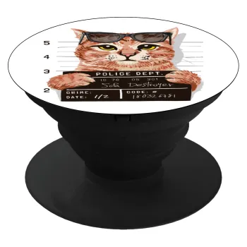 Cool cat, Phone Holders Stand  Black Hand-held Mobile Phone Holder