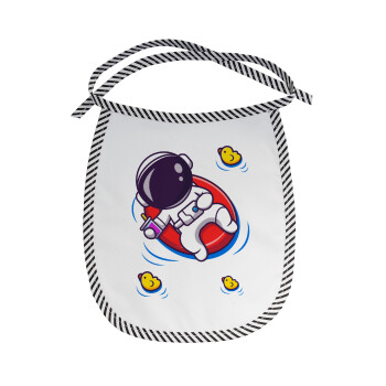 Μικρός αστροναύτης θάλασσα, Σαλιάρα μωρού αλέκιαστη με κορδόνι Μαύρη