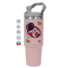 Pink color, 890ml (30oz) stainless Steel Tumbler with Handle