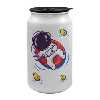 Μικρός αστροναύτης θάλασσα, Κούπα ταξιδιού μεταλλική με καπάκι (tin-can) 500ml