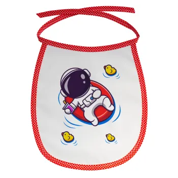 Μικρός αστροναύτης θάλασσα, Σαλιάρα μωρού αλέκιαστη με κορδόνι Κόκκινη