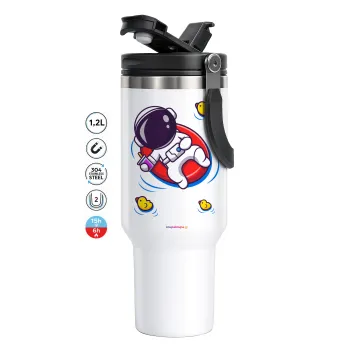 Μικρός αστροναύτης θάλασσα, Mega Stainless steel Tumbler with lid, double wall 1,2L