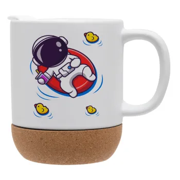 Μικρός αστροναύτης θάλασσα, Κούπα, κεραμική με βάση φελού και καπάκι (ΜΑΤ), 330ml