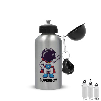 Little astronaut, Metallic water jug, Silver, aluminum 500ml