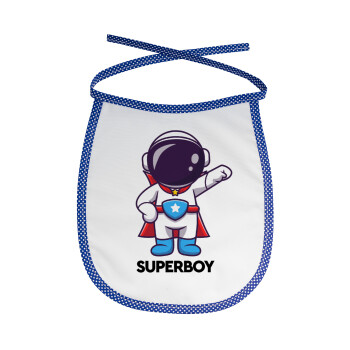 Little astronaut, Σαλιάρα μωρού αλέκιαστη με κορδόνι Μπλε