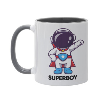 Little astronaut, Mug colored grey, ceramic, 330ml