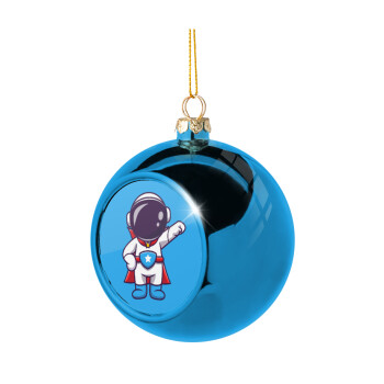 Little astronaut, Χριστουγεννιάτικη μπάλα δένδρου Μπλε 8cm