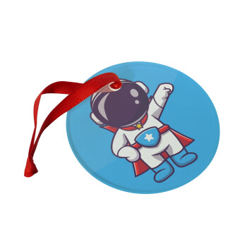 Little astronaut, Χριστουγεννιάτικο στολίδι γυάλινο 9cm