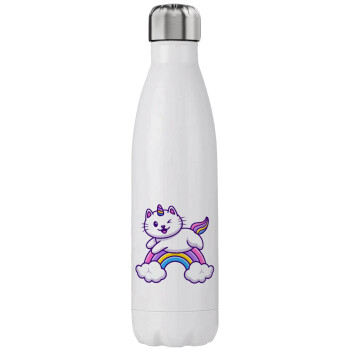 Cute cat unicorn, Stainless steel, double-walled, 750ml