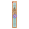 Easter Set, wooden keychain & aromatic flat Easter candle (30cm) (TURQUOISE)