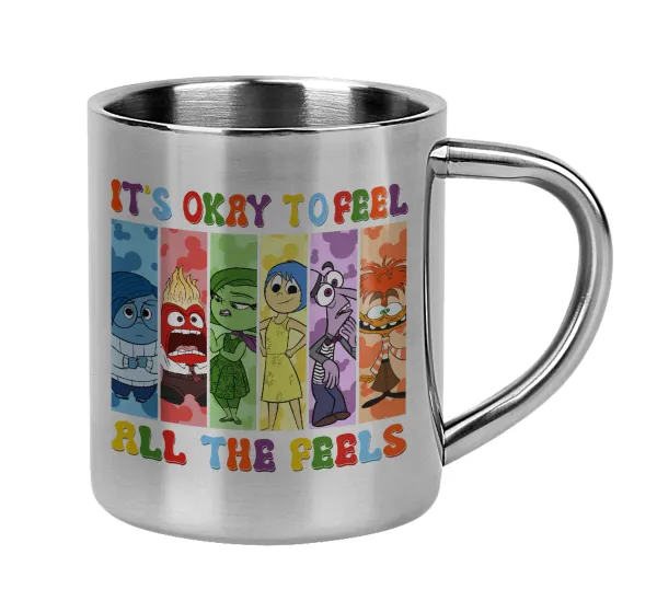 Inside Out It's Okay To Feel All The Feels — Mug Stainless steel double wall 300ml
