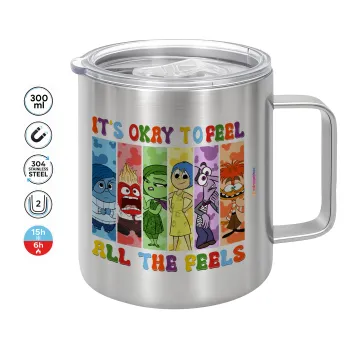 Inside Out It's Okay To Feel All The Feels , Κούπα Ανοξείδωτη διπλού τοιχώματος 300ml
