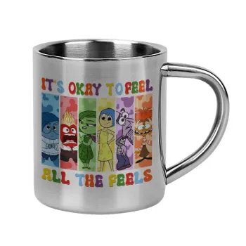 Inside Out It's Okay To Feel All The Feels , Mug Stainless steel double wall 300ml