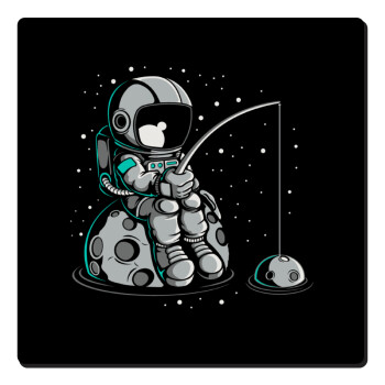 Αστροναύτης ψαρεύει στο διάστημα, Τετράγωνο μαγνητάκι ξύλινο 6x6cm