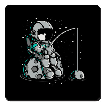 Αστροναύτης ψαρεύει στο διάστημα, Τετράγωνο μαγνητάκι ξύλινο 9x9cm