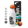 Bascetball Metal mug thermos, double wall, 550ml