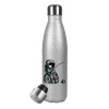 Metallic Glitter Silver Thermos Flask (Stainless steel), double-walled, 500ml