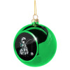 Green Christmas tree ornament ball 8cm